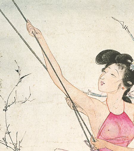 鹤山-胡也佛的仕女画和最知名的金瓶梅秘戏图